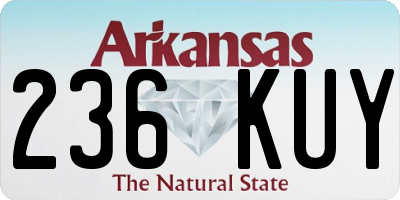 AR license plate 236KUY