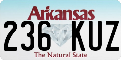 AR license plate 236KUZ