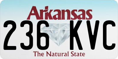 AR license plate 236KVC
