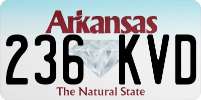 AR license plate 236KVD