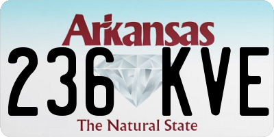 AR license plate 236KVE