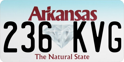 AR license plate 236KVG