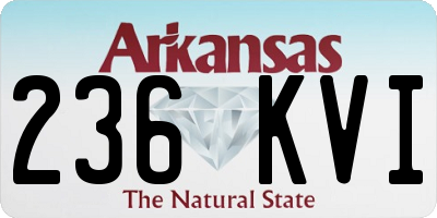 AR license plate 236KVI