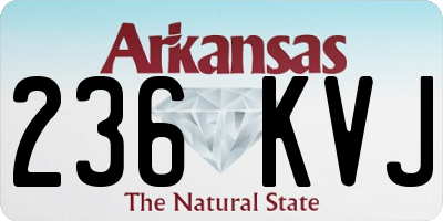 AR license plate 236KVJ
