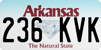 AR license plate 236KVK