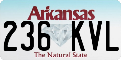 AR license plate 236KVL