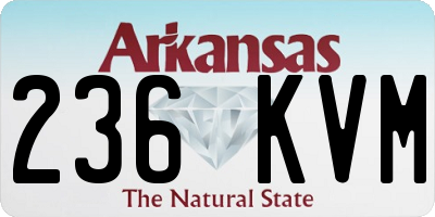 AR license plate 236KVM