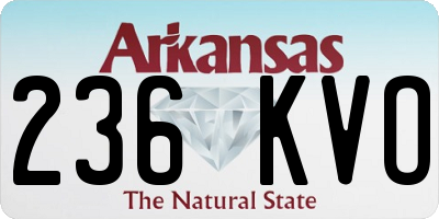 AR license plate 236KVO