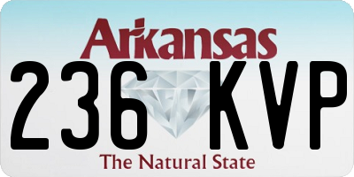 AR license plate 236KVP