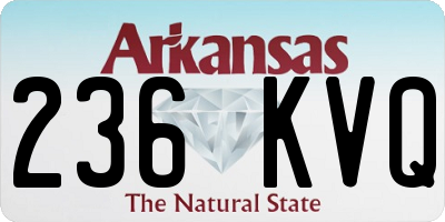 AR license plate 236KVQ