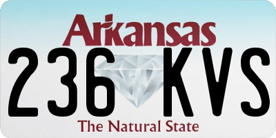 AR license plate 236KVS