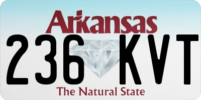 AR license plate 236KVT
