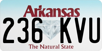 AR license plate 236KVU