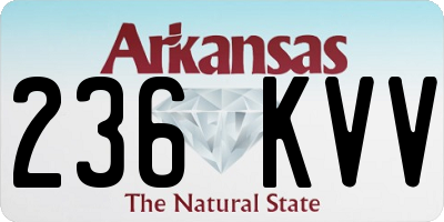 AR license plate 236KVV