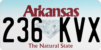 AR license plate 236KVX