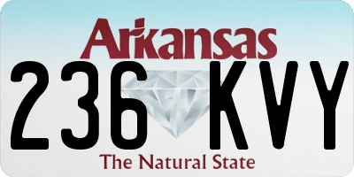 AR license plate 236KVY