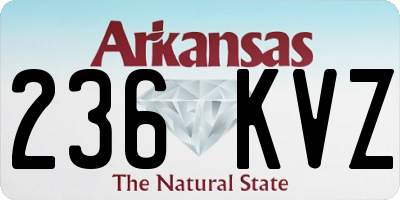 AR license plate 236KVZ