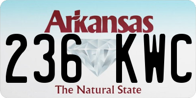 AR license plate 236KWC