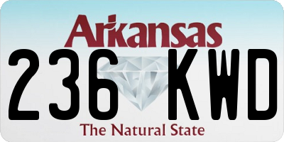 AR license plate 236KWD
