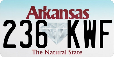AR license plate 236KWF