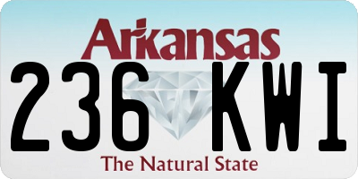 AR license plate 236KWI