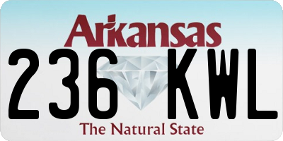 AR license plate 236KWL