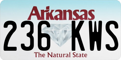AR license plate 236KWS