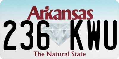 AR license plate 236KWU