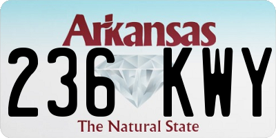 AR license plate 236KWY