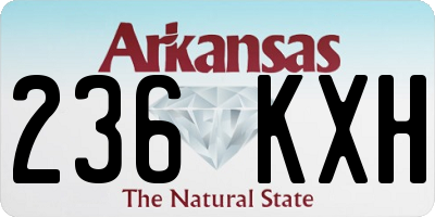 AR license plate 236KXH