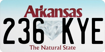 AR license plate 236KYE