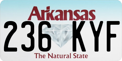 AR license plate 236KYF
