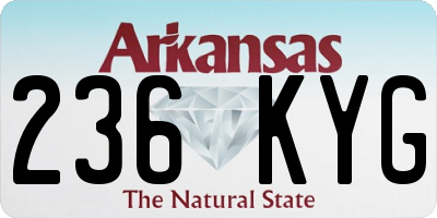 AR license plate 236KYG
