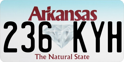 AR license plate 236KYH