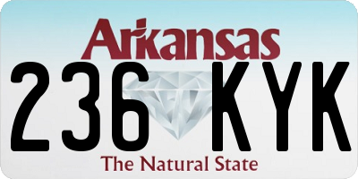 AR license plate 236KYK