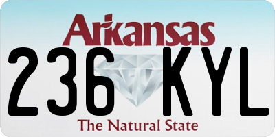 AR license plate 236KYL
