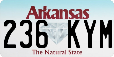 AR license plate 236KYM