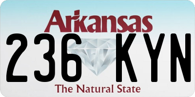 AR license plate 236KYN