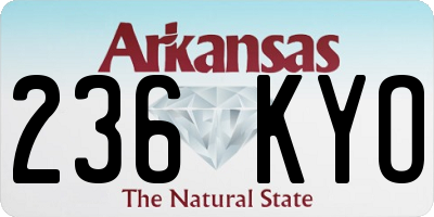 AR license plate 236KYO