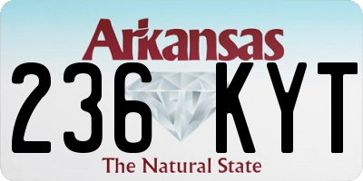 AR license plate 236KYT
