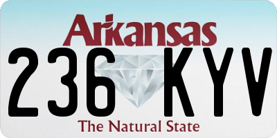 AR license plate 236KYV