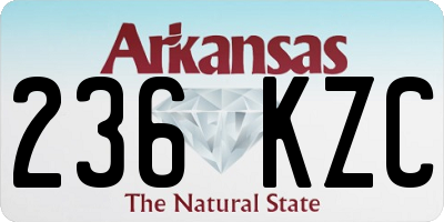 AR license plate 236KZC