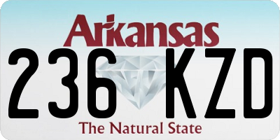 AR license plate 236KZD