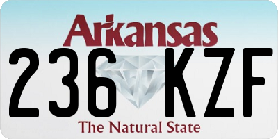 AR license plate 236KZF