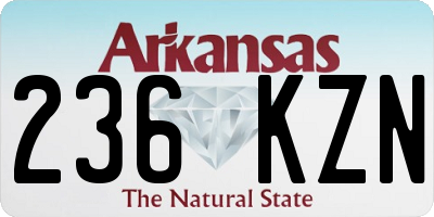 AR license plate 236KZN