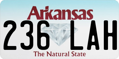 AR license plate 236LAH