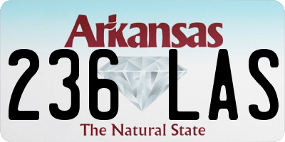 AR license plate 236LAS