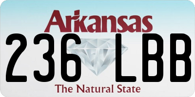 AR license plate 236LBB