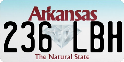 AR license plate 236LBH
