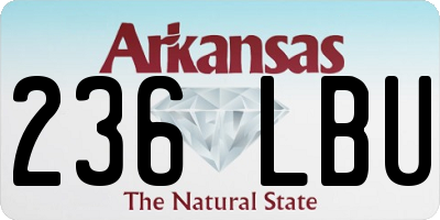 AR license plate 236LBU